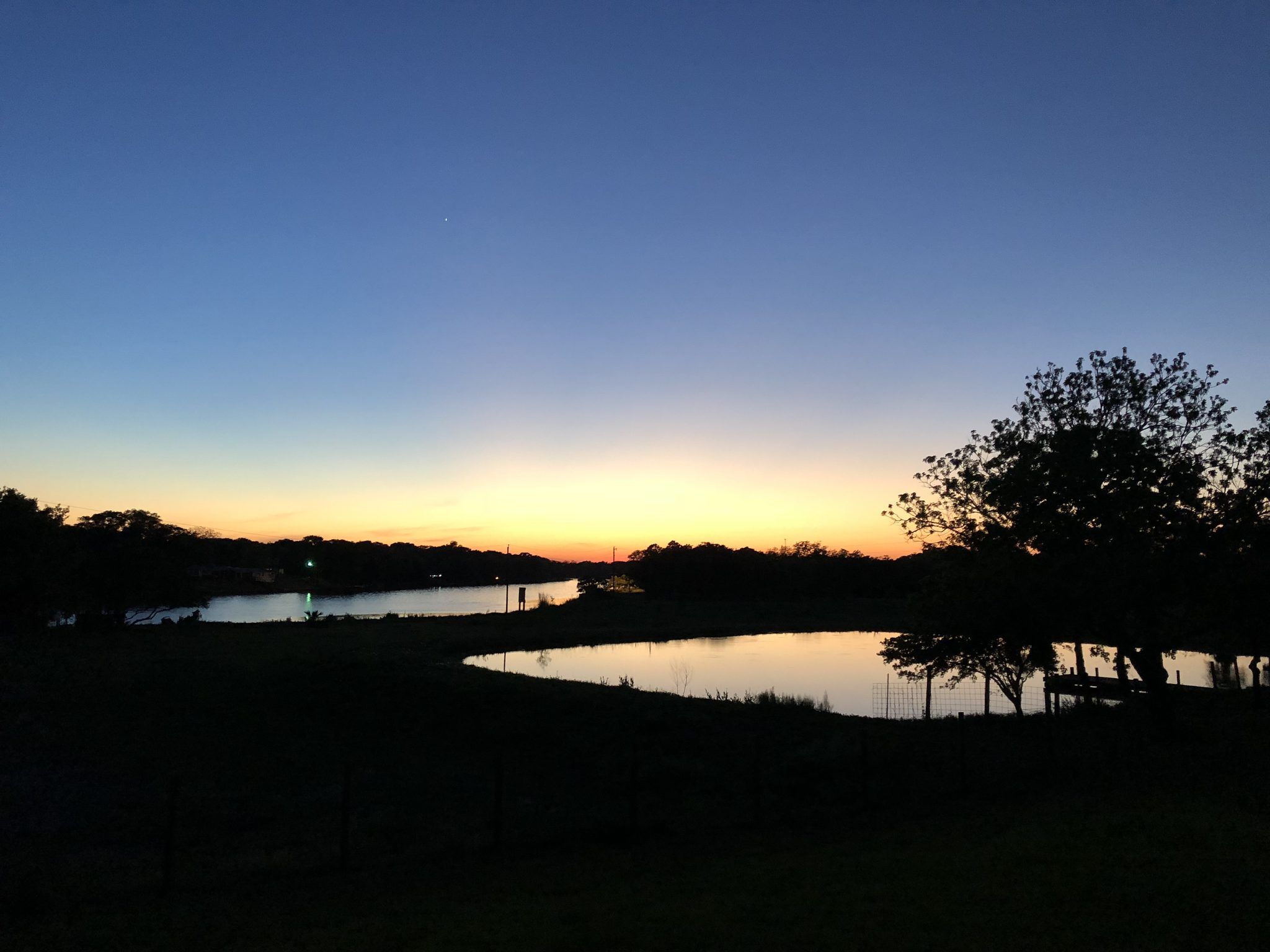 Sunset over the San Bernard River